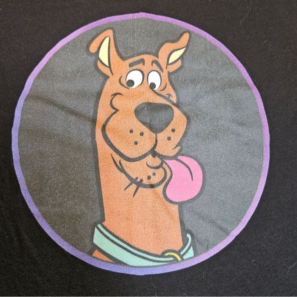 Scooby-Doo Graphic T-Shirt Black Unisex Sz Large Next Level America Made in USA